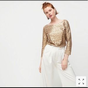 J crew sparkly top! Super cute only worn once!